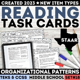 STAAR Organizational Patterns & Text Structures Task Cards Quiz