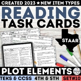 STAAR Plot Elements Passages Task Cards & Quiz Story Plot 