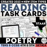 STAAR Poetry Practice Task Cards Elements of Poetry Analys
