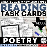 STAAR Elements of Poetry Task Cards Poetry Analysis Worksh