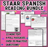 STAAR Spanish Reading Bundle Test Prep 3rd - 5th SCR ECR