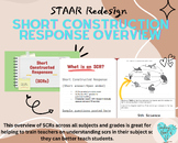 STAAR 2.0 Redesign Short Constructed Response Overview