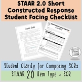 STAAR 2.0 Short Constructed Response (SCR) | Student-Facin