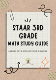 STAAR 3rd Grade Math Study Guide (ANWSER KEY WITH EXPLANAT