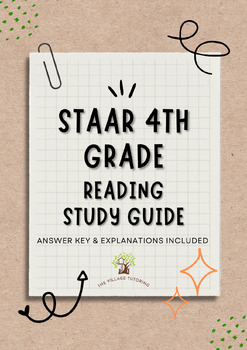 Preview of STAAR 4th Grade Study Guide Bundle (ANWSER KEY & EXPLANATIONS INCLUDED)
