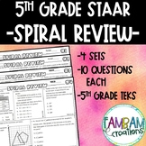 STAAR 5th Grade Math Spiral Review