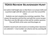 STAAR 6th Grade Math Review - QR Scavenger Hunt