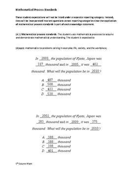 Preview of STAAR Algebra 1 EOC Review