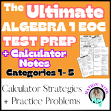 STAAR Algebra 1 EOC Review & Test Prep + Calculator Notes 