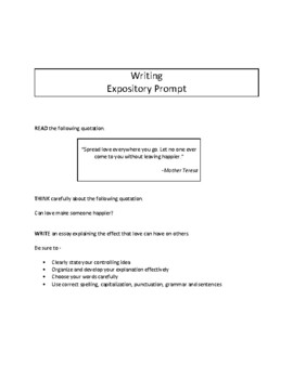 staar expository writing prompts 9th grade