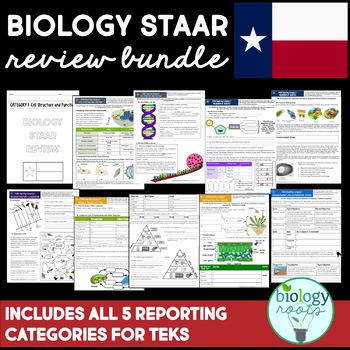 Preview of STAAR Biology Review Bundle
