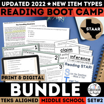 Preview of STAAR ELA Test Prep Review Boot Camp Reading Comprehension & Practice Tests 2023