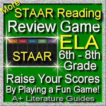 Preview of STAAR ELA Reading Review Game III Grades 6 - 8