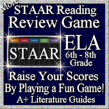 Preview of STAAR Reading Review Game VIII Grades 6 - 8