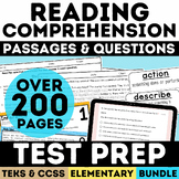 ELA Test Prep Bundle Reading Paired Passages with Question