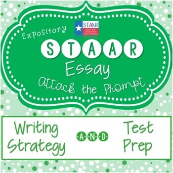 Preview of STAAR EOC Expository Essay Prompts Planning Practice Writing