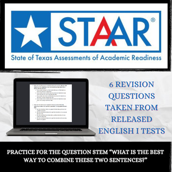 Preview of STAAR English I | Combining Sentences Practice