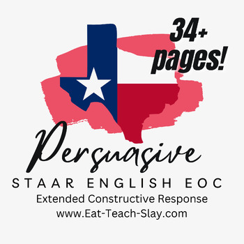 Preview of STAAR English EOC Persuasive Essay Outline Kit- Graphic Organizer, examples, etc