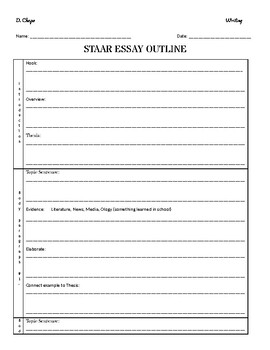 staar lined essay paper
