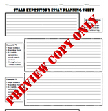 STAAR Expository Essay Planning Sheet