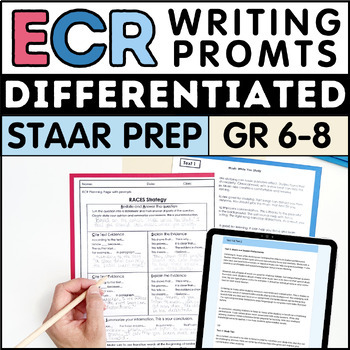 Preview of STAAR ECR Practice Prompt Extended Constructed Response Writing ECR Checklist 