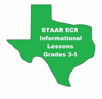 Preview of STAAR Extended Constructed Response ECR Informational Essay Lessons Grades 3-5