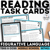 Figurative Language Task Cards Quiz with Short Story Ficti