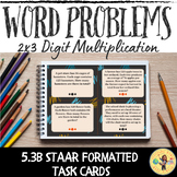 Word Problems 2x3 Digit Multiplication--STAAR Formatted Ta