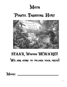 Preview of STAAR Fourth Grade Math Review Unit- Pirate Themed