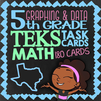 Preview of Graphing & Data ★ Math TEK 5.8A 5.8B 5.8C 5.9A 5.9B 5.9C ★ STAAR Task Cards