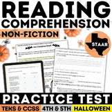 STAAR Halloween Non-Fiction Reading Comprehension Passage 