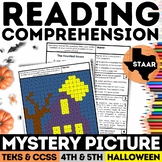 STAAR Halloween Reading Comprehension Mystery Picture Prin