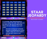 STAAR Jeopardy Reading Review Game (4th-5th Grade)