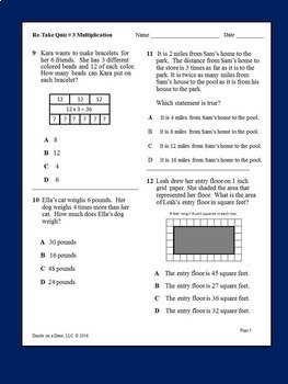STAAR Math 3rd Grade (Math STAAR Practice Pack) by Dazzle on a Dime