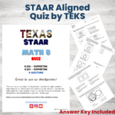 STAAR Math 8 Quiz - 8.2A Sets and Subsets and 8.2C Scienti