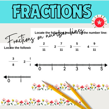 Preview of STAAR Math Fractions on a Number Line