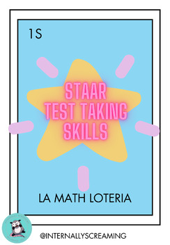 Preview of STAAR Math Loteria (SKILL REVIEW) Growing File