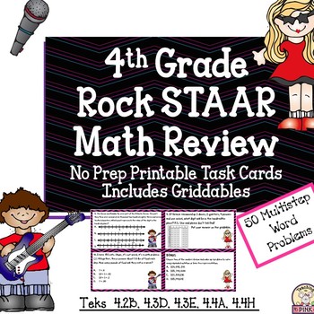 Preview of 4th Grade Math Review STAAR