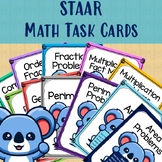 STAAR Math Task Cards - Centers - Practice - Bundle