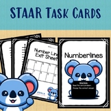 STAAR Math Task Cards - Numberlines - Centers - Practice