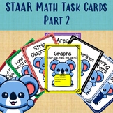 STAAR Math Task Cards Part 2 Bundle - Centers - Practice