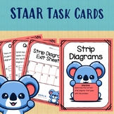 STAAR Math Task Cards - Strip Diagrams - Centers - Practice