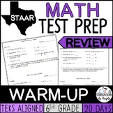 STAAR Math Warm-up 6th Grade | Print & Digital