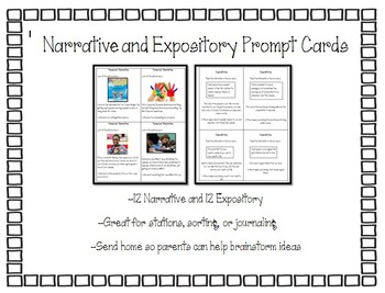 Preview of STAAR Narrative and Expository Prompt Cards