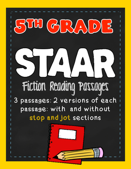 Preview of STAAR Passages- Reading Fifth Grade