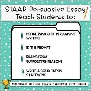 how to write a persuasive essay for the staar test