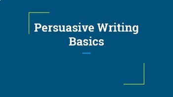 Preview of STAAR Persuasive Writing Introduction