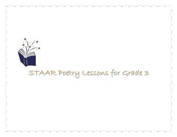 Preview of STAAR Poetry Lessons for Grade 3