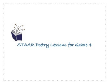 Preview of STAAR Poetry Lessons for Grade 4