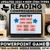 STAAR Poetry Activities PowerPoint Game Poem Analysis Figu